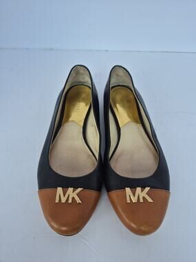 Michael KORS HAYLEY ICONIC MK Logo Ballet Flats Women Size 9M